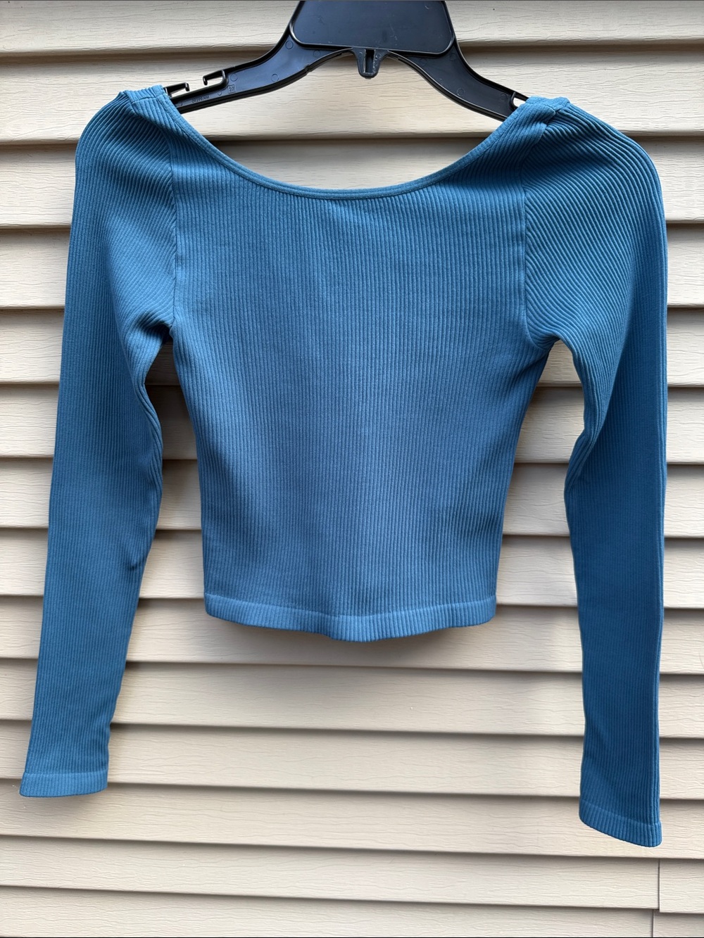 Free People Intimately - Meg Seamless Long-Sleeve Cami Size XS/S in Teal Color - Picture 7 of 8